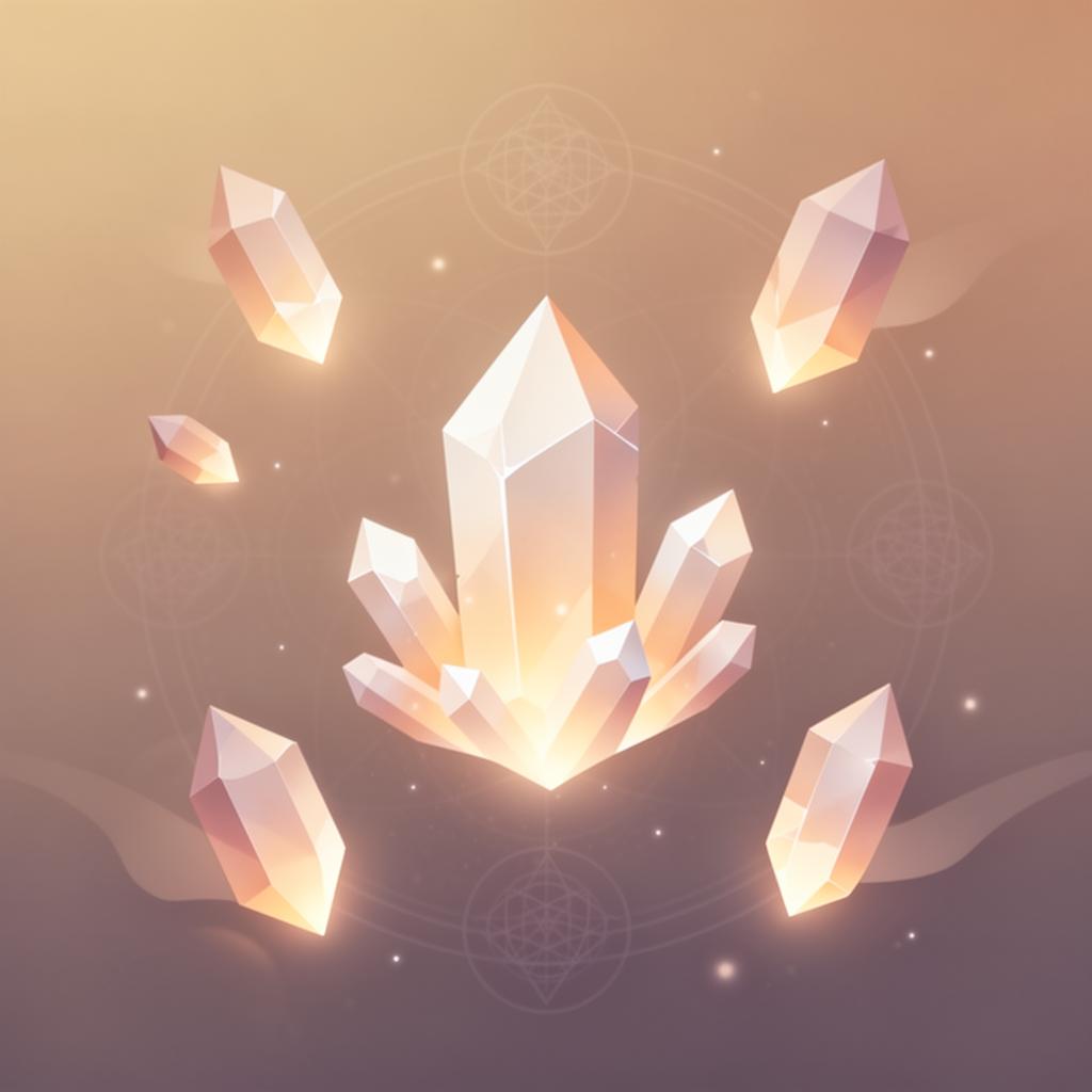 Healing crystals arrangement